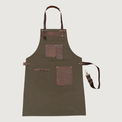 The Hertfordshire Green Canvas Apron
