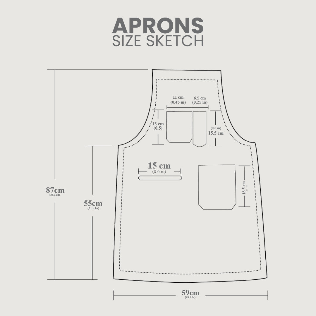 The Hertfordshire Green Canvas Apron