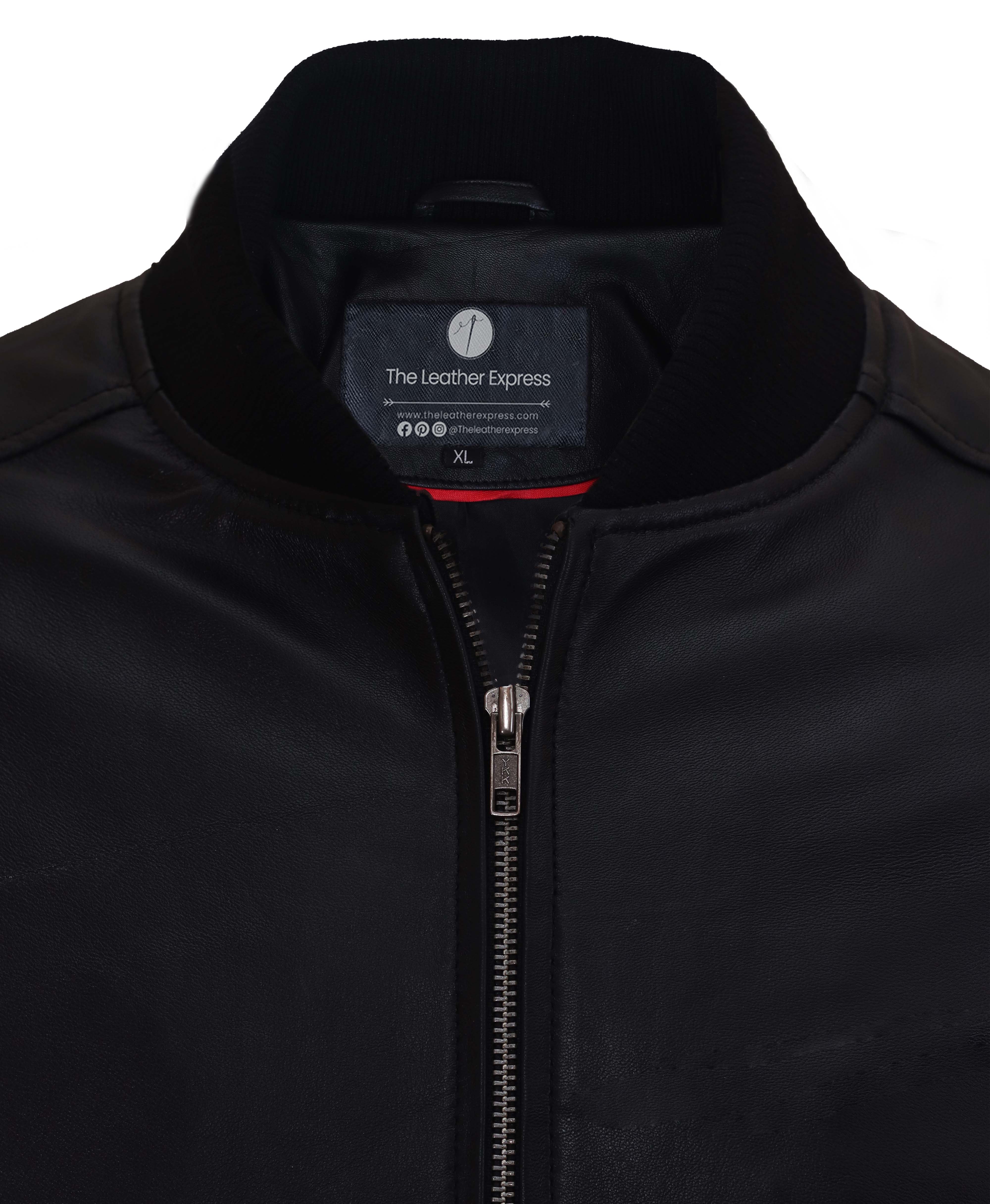 Timeless Midnight Leather Blazer