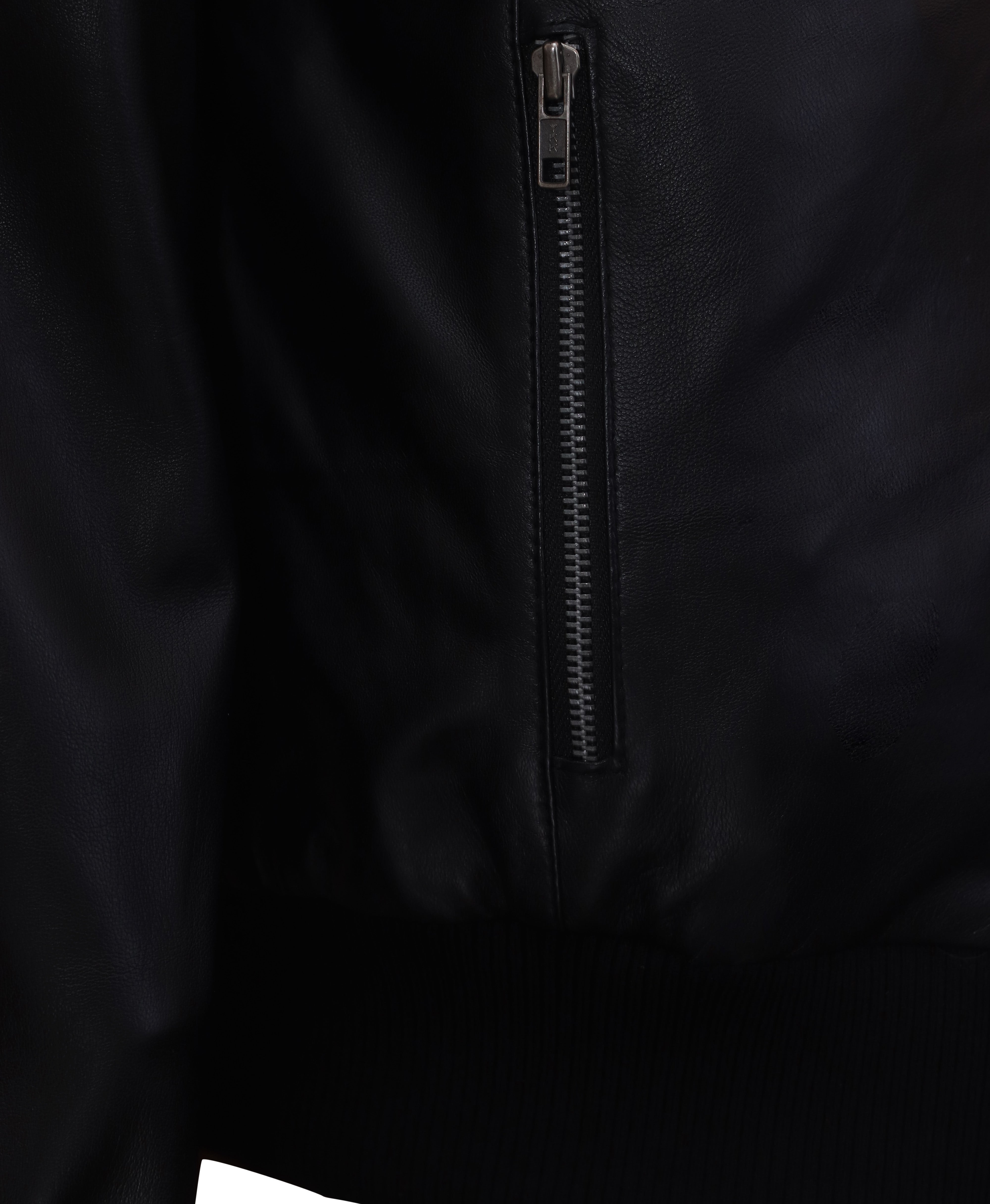 Timeless Midnight Leather Blazer