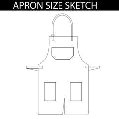 The Warwickshire Black Canvas Fabric Hairstylist Apron
