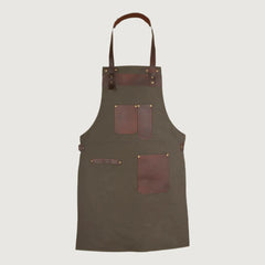 The Hertfordshire Green Canvas Apron