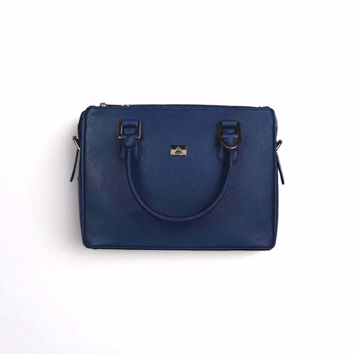 Sienna Luxe Blue Leather Handbag