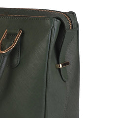 Sienna Luxe Green Leather Handbag