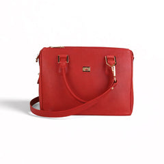 Sienna Luxe Red Leather Handbag