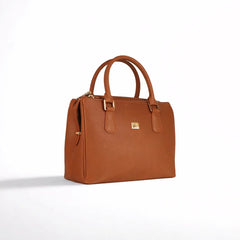 Sienna Luxe Brown Leather Handbag