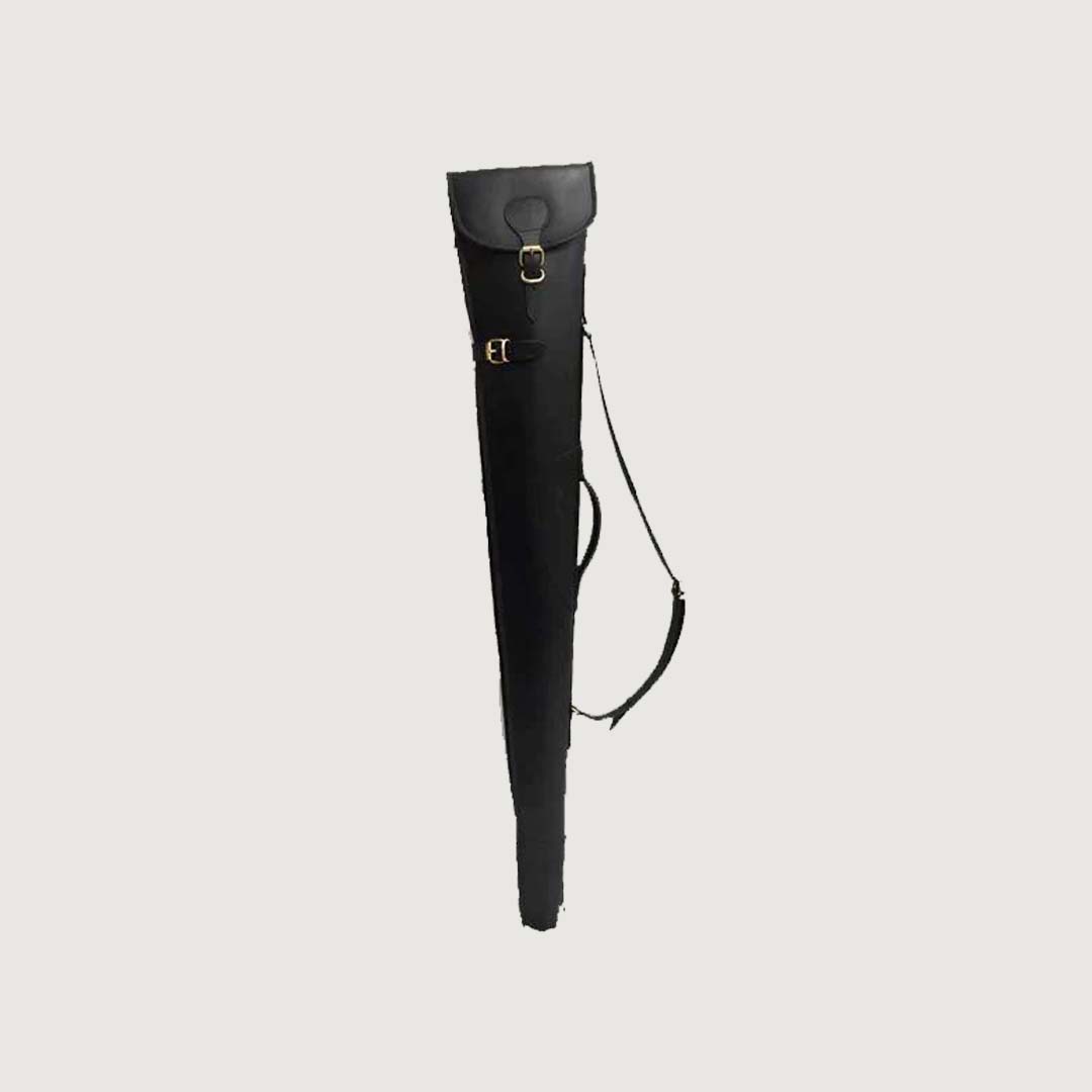 Black Leather Shotgun Slip Case, Hunters Gift