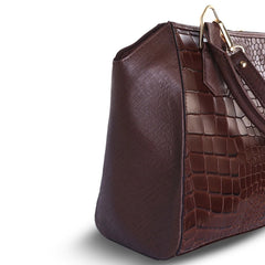 Mystique Chocolate Leather Handbag