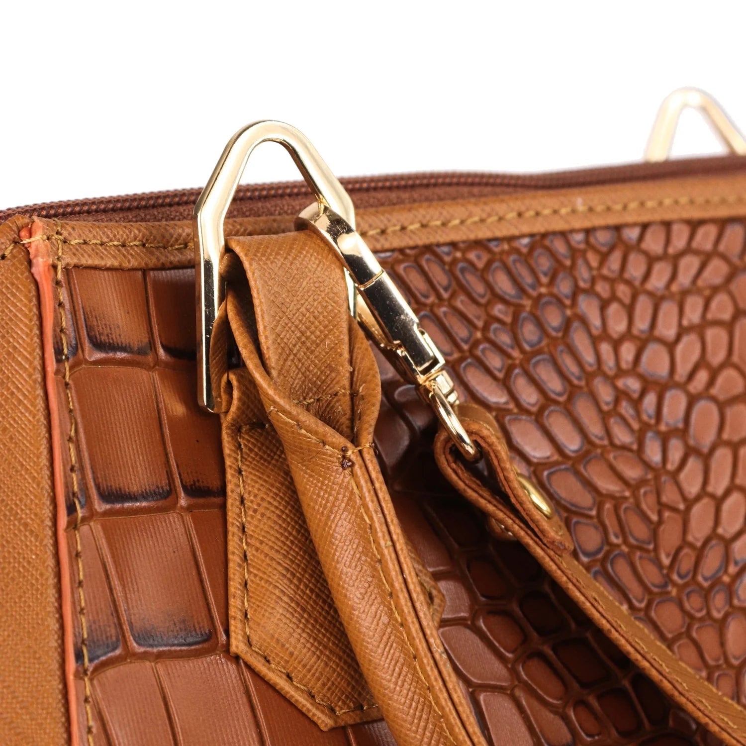 Mystique Tan Brown Leather Handbag