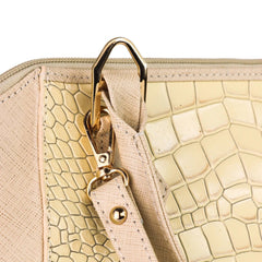 Mystique White Leather Handbag