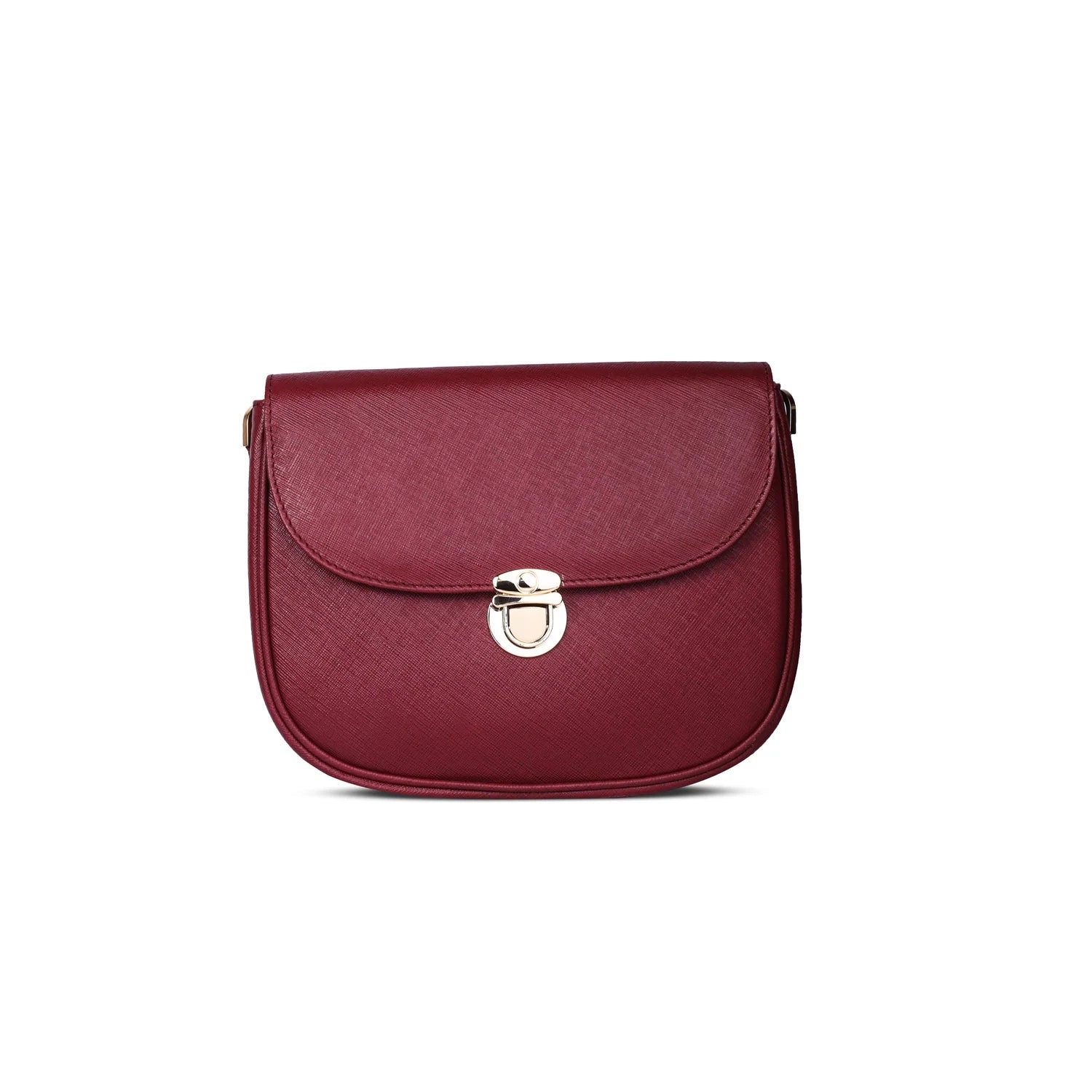 Maroon Ember Leather Handbag
