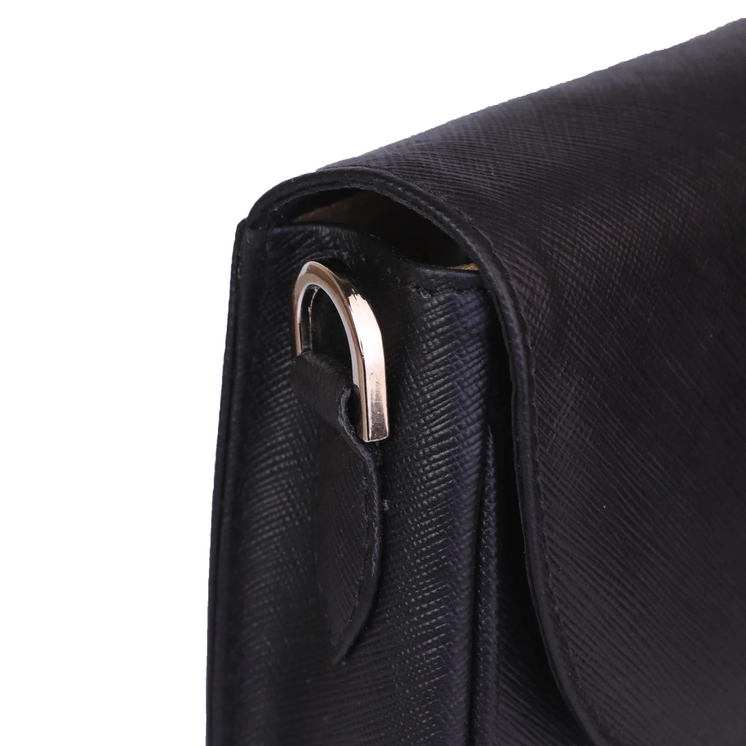 Black Ember Leather Handbag