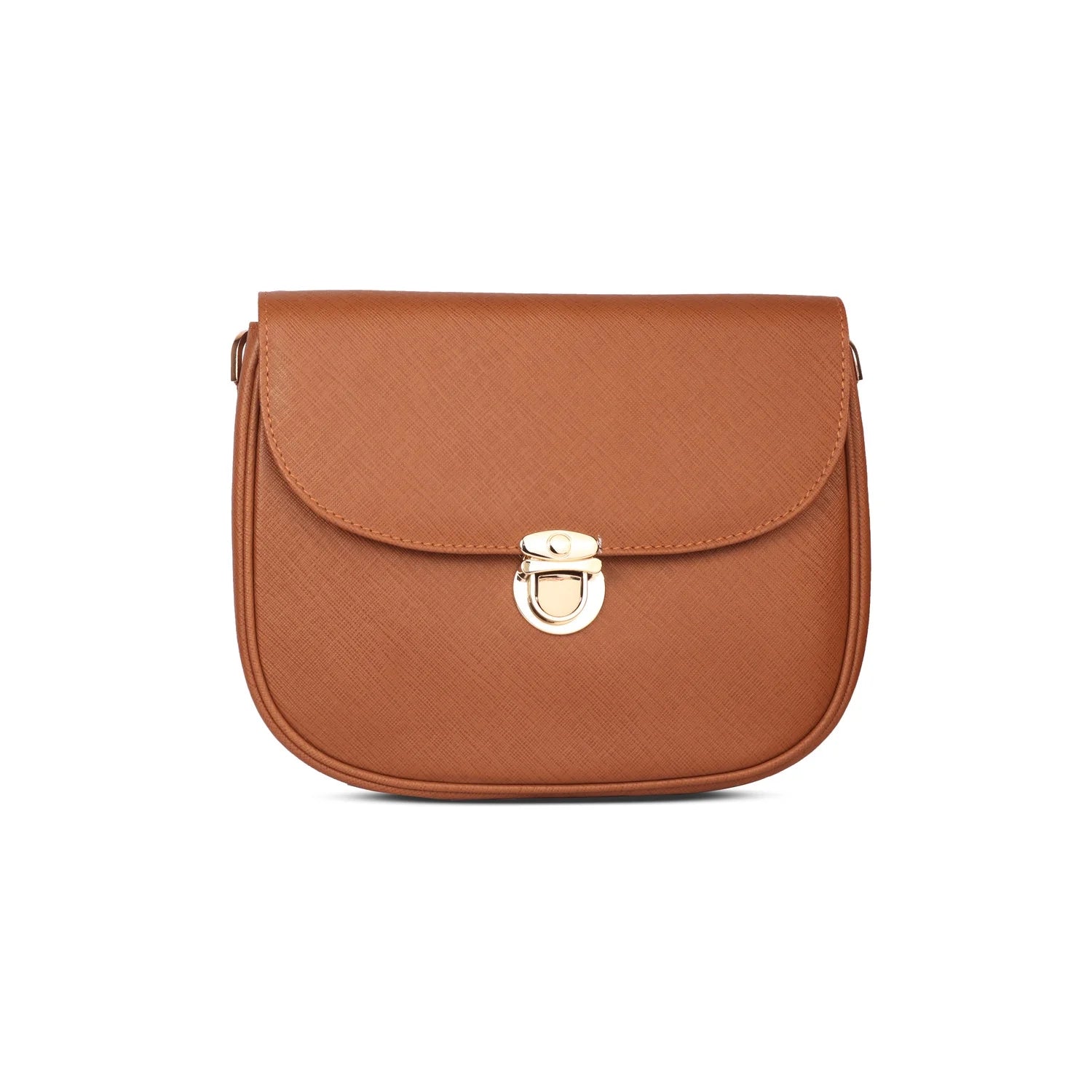 Tan Brown Ember Leather Handbag