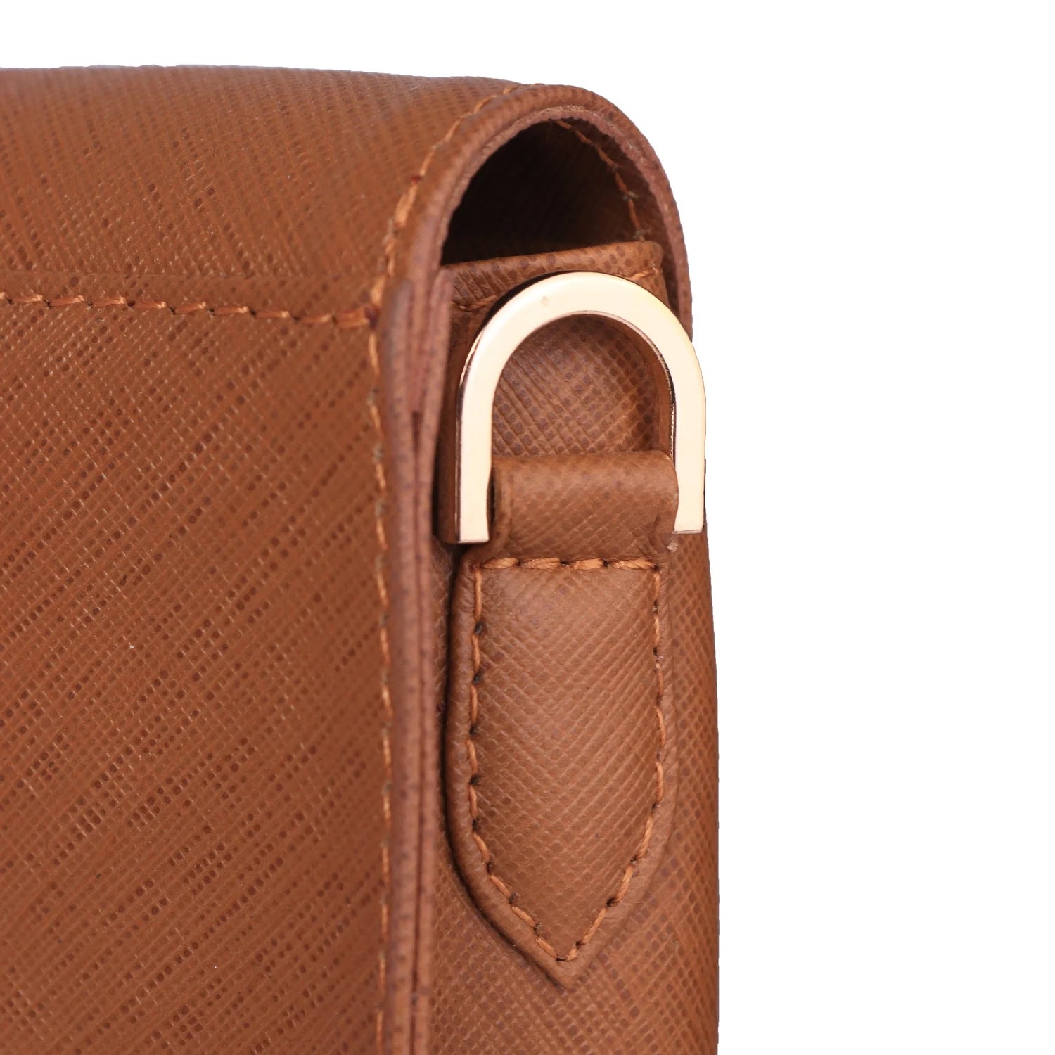 Tan Brown Ember Leather Handbag