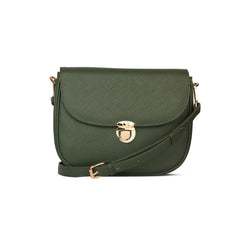 Green Ember Leather Handbag