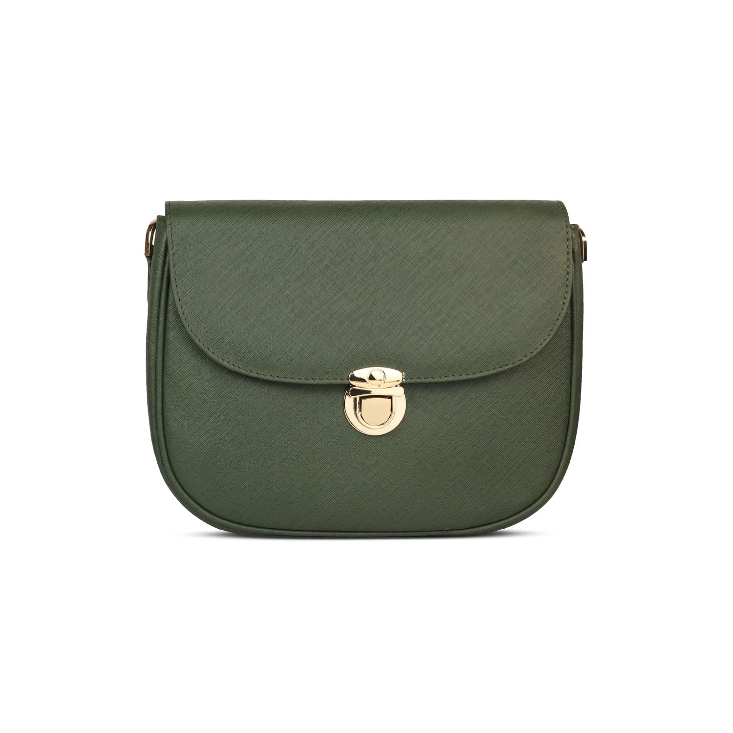Green Ember Leather Handbag