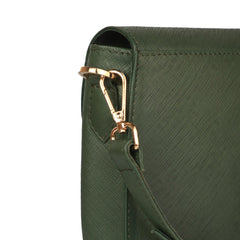 Green Ember Leather Handbag