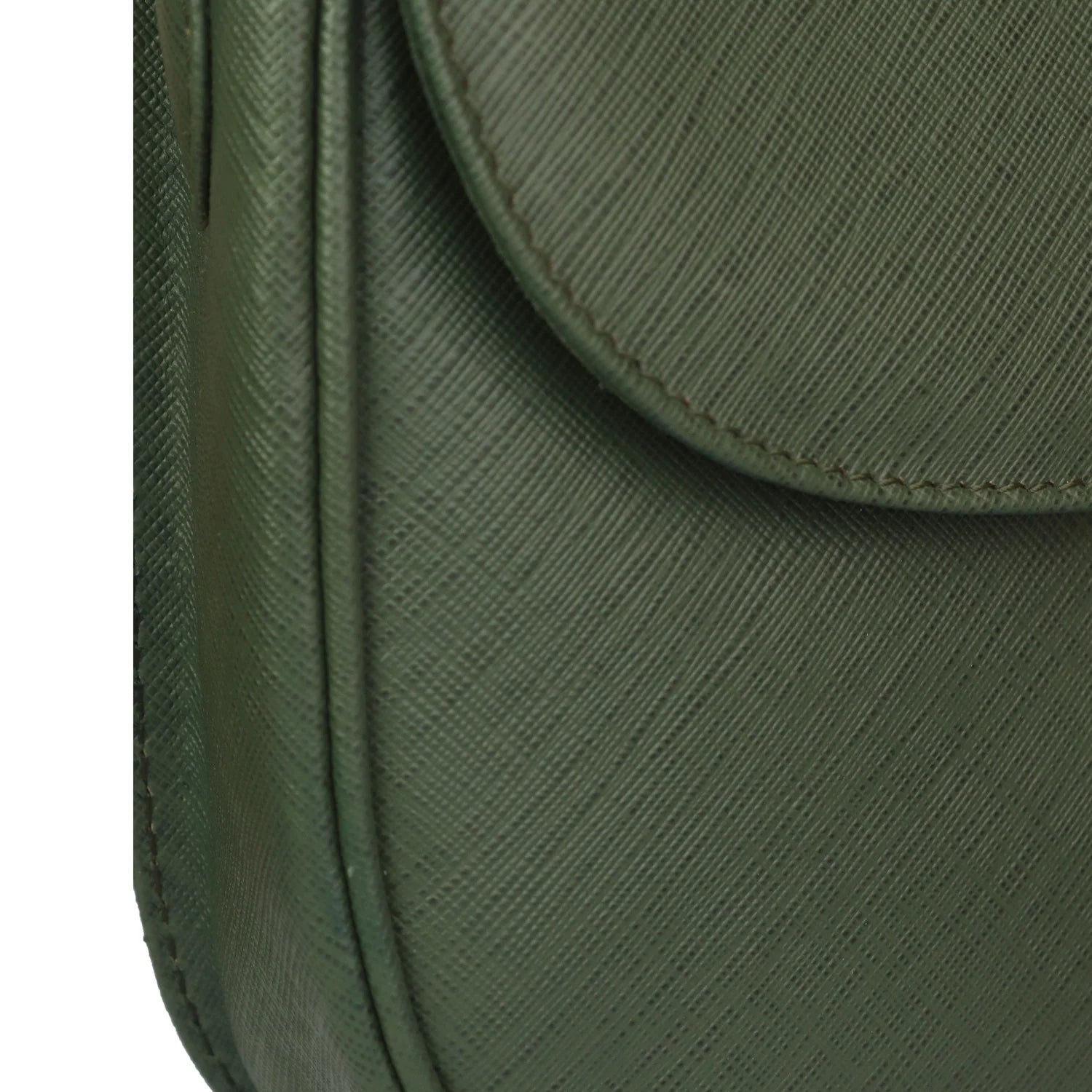 Green Ember Leather Handbag