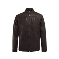 Thunderstorm Brown Biker Leather Jacket