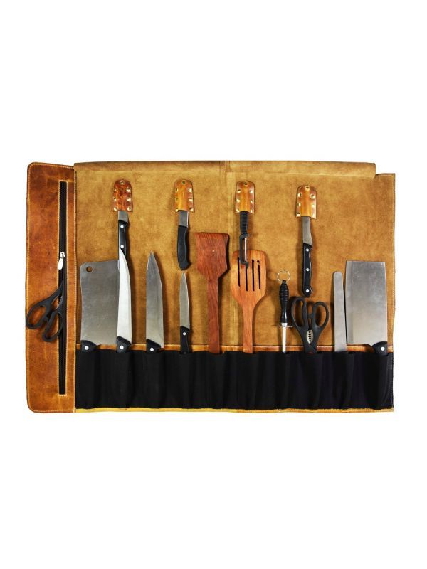 Vicenza Leather Knife Roll