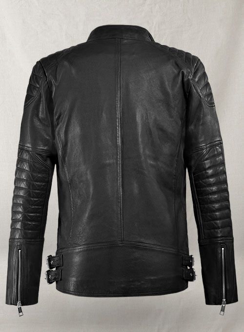Shotgun Black Moto Leather Jacket