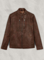 Thunder Storm Spanish Brown Biker Leather Jacket