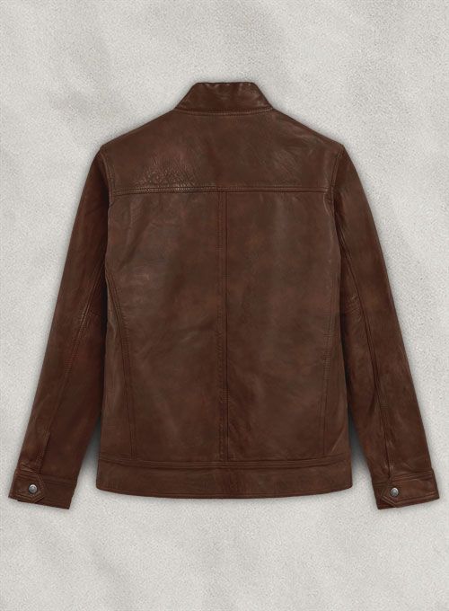 Thunder Storm Spanish Brown Biker Leather Jacket