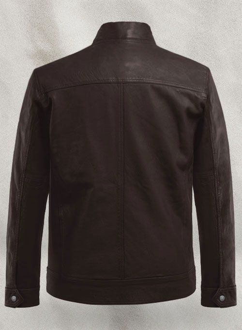 Thunderstorm Brown Biker Leather Jacket