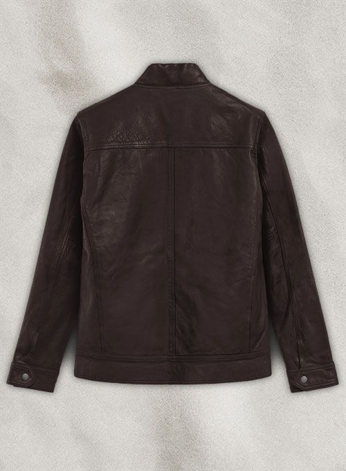 Thunderstorm Brown Biker Leather Jacket