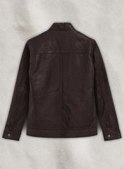 Thunderstorm Brown Biker Leather Jacket